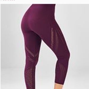 Fabletics maroon (fuchsia pink) high waisted mesh